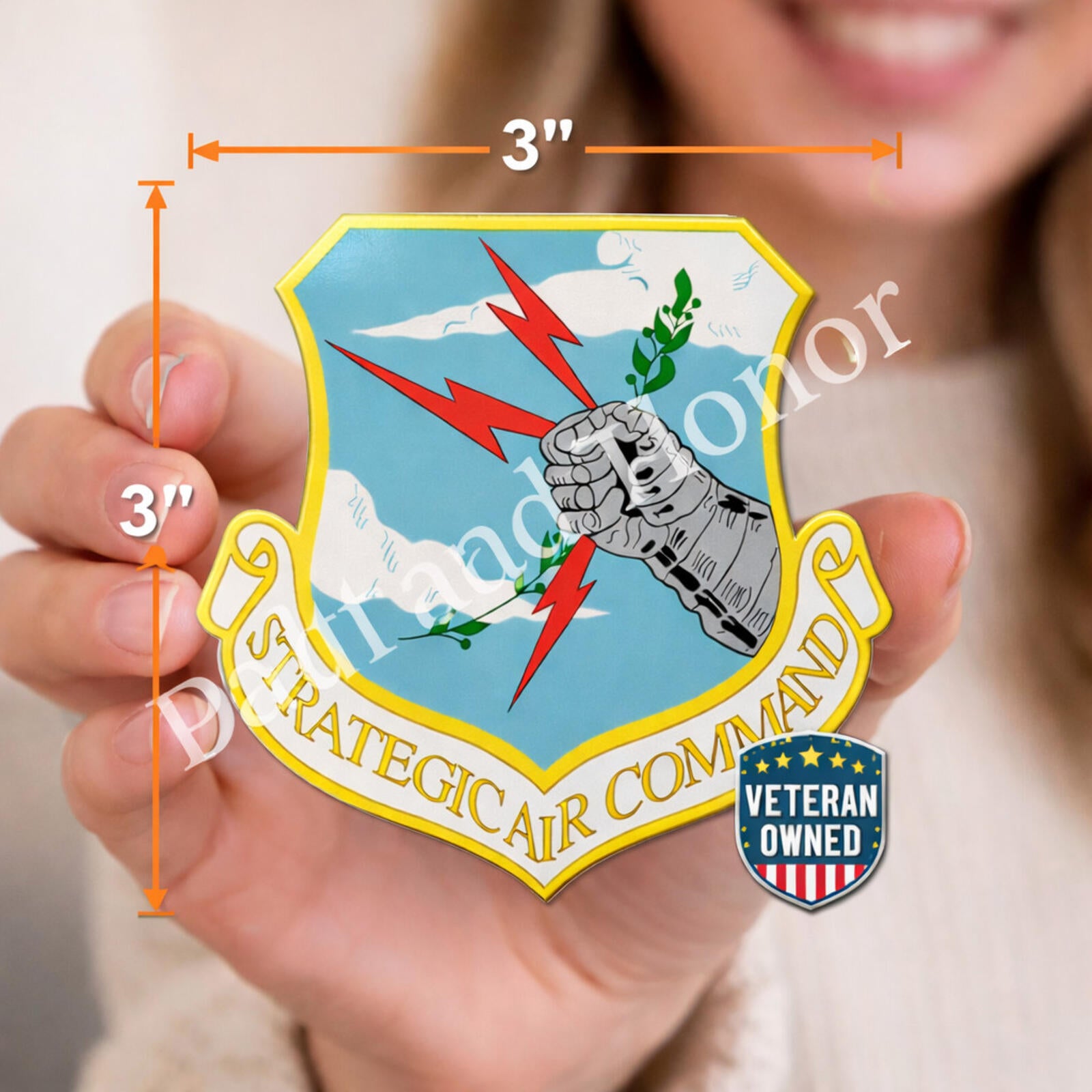 Strategic Air Command Decal – Inside Glass – 3 in – view 3