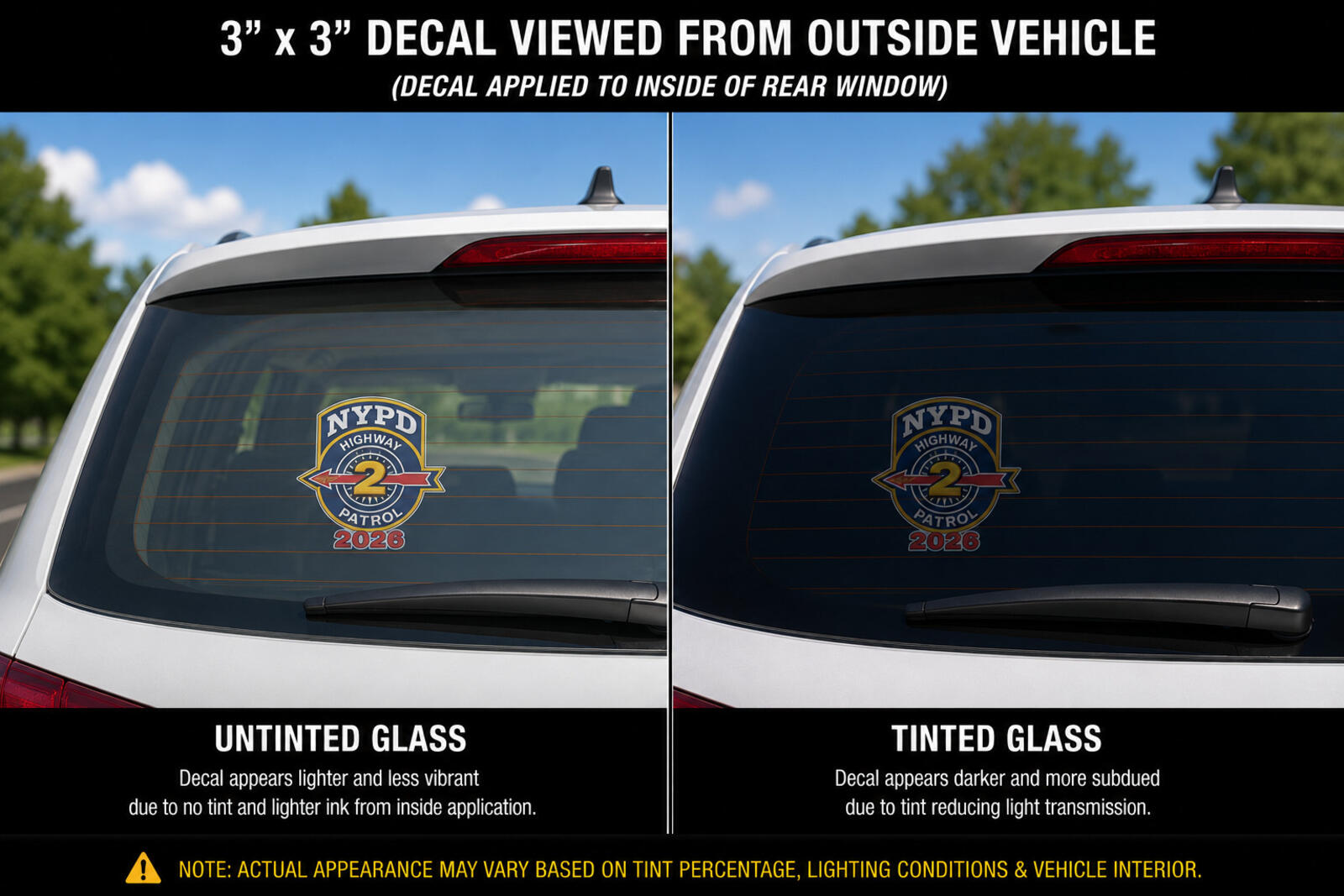 NYPD Highway Patrol 2 Brooklyn Tribute Decal – 2026 – 3 in – view 4