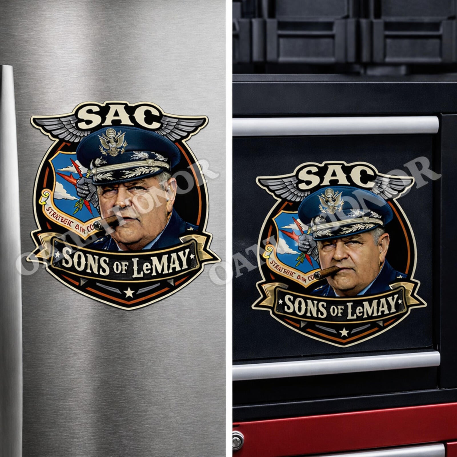 SAC Sons of LeMay Decal – Curtis LeMay USAF Tribute – 2 Sizes – view 7