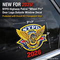 NYPD Highway Patrol Wheel Pin Decal – 2026 – 3 x 3 in – product image