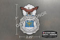 USAF Security Police Badge Magnet – Military Tribute Design – product image