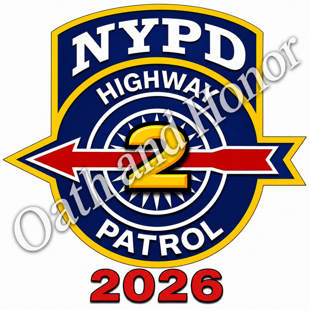 NYPD Highway Patrol 2 Brooklyn Tribute Decal – 2026 – 3 in – product image
