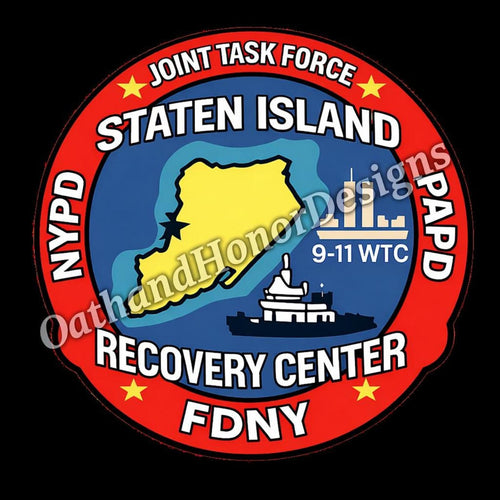 9/11 Joint Task Force Decal – NYPD FDNY PAPD – Inside Glass – product image