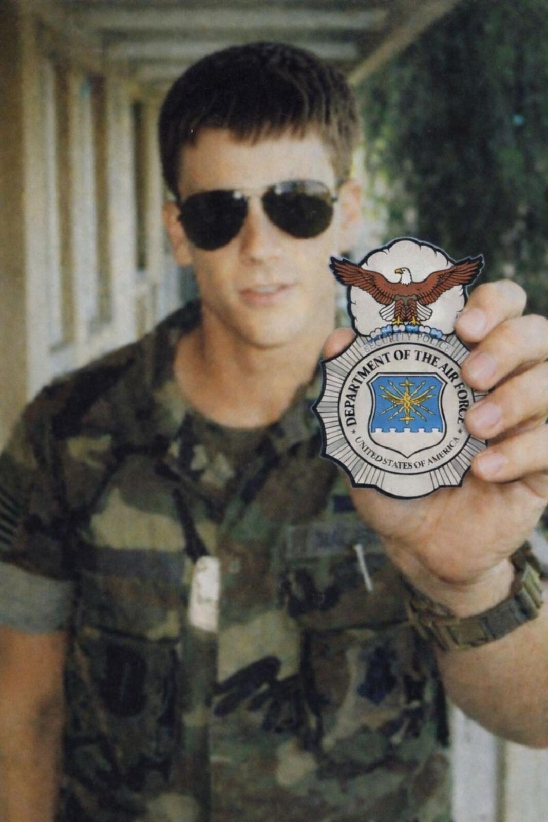 USAF Security Police Badge Magnet – Military Tribute Design – view 5