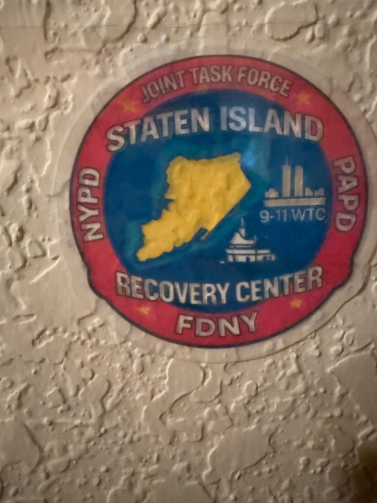 9/11 Joint Task Force Recovery Center Decal – Inside Glass – view 3