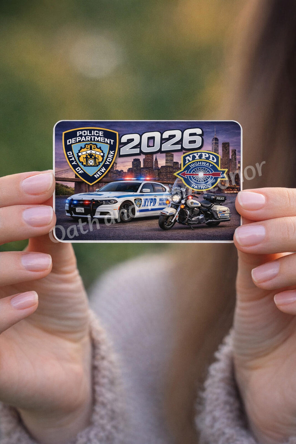 NYPD Highway Patrol Decal – 2026 – Outside Glass – 3 x 2 in – view 3