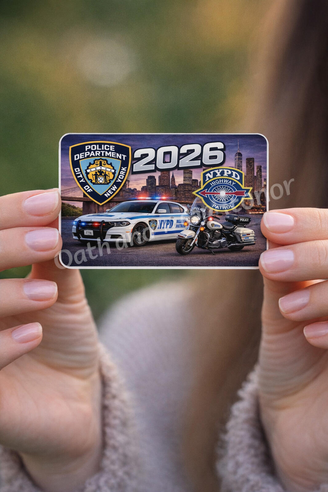 NYPD Highway Patrol Decal – 2026 – Outside Glass – 3 x 2 in – view 3