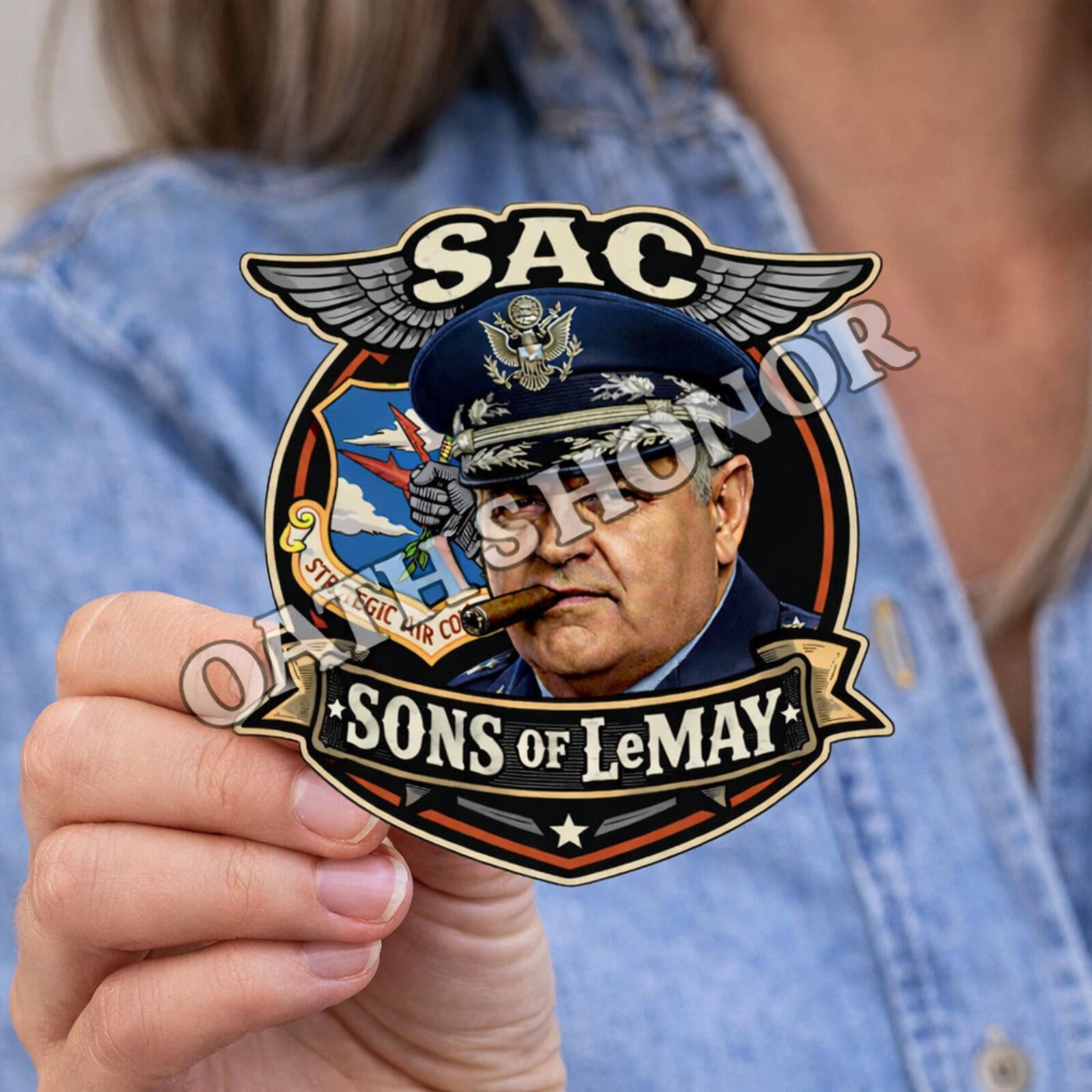 SAC Sons of LeMay Decal – Curtis LeMay USAF Tribute – 2 Sizes – view 4