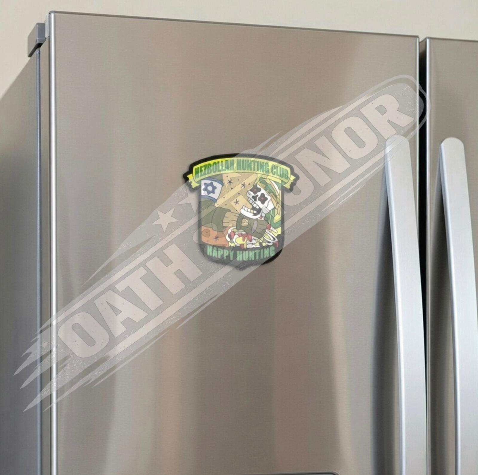 Anti-Hezbollah Parody Magnet – Political Humor Design – view 4
