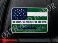 NYPD Flag Decal – Police Support Sticker – 3 x 2 in – product image