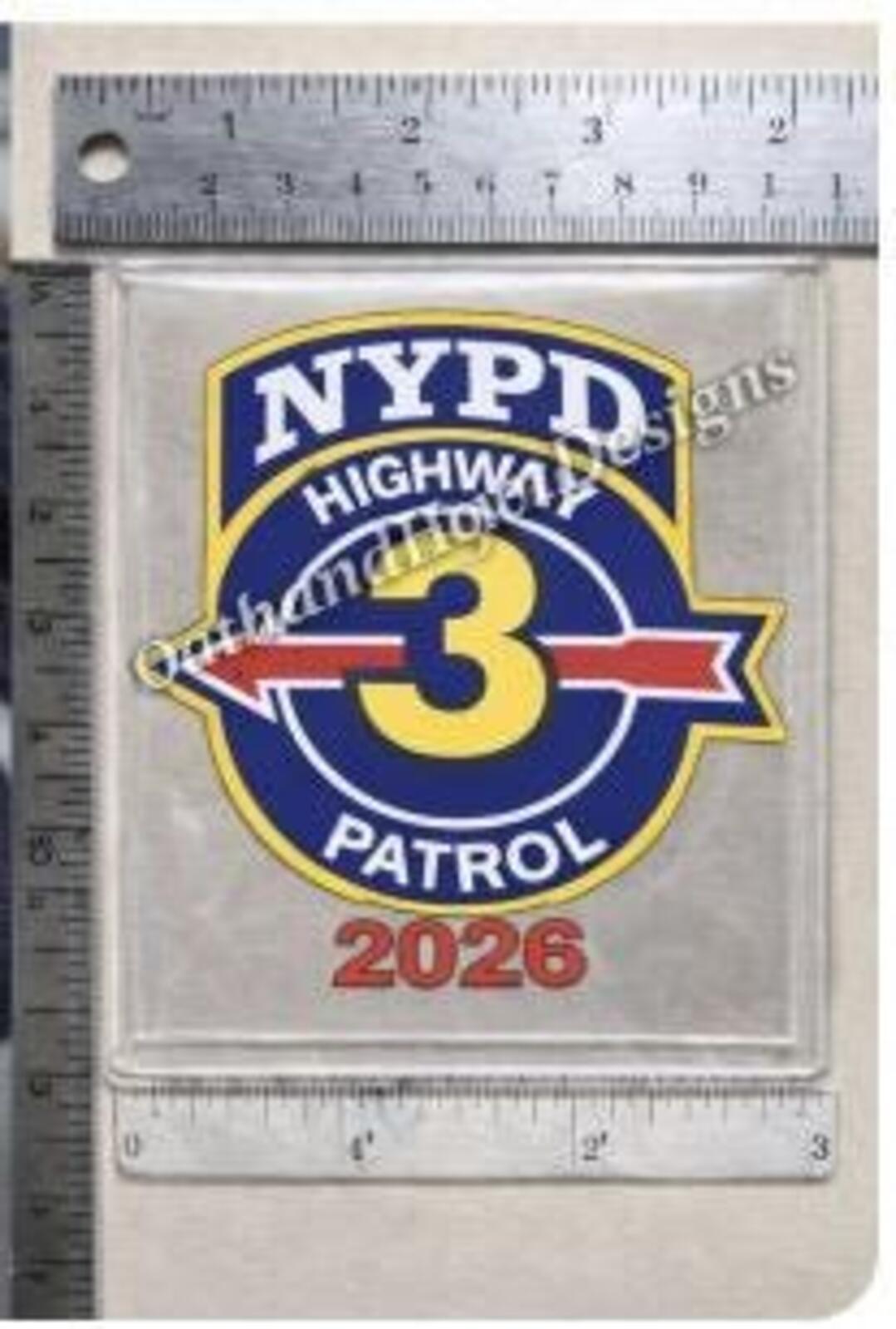 NYPD Highway Patrol 3 “The District” Magnet – 2026 – view 3