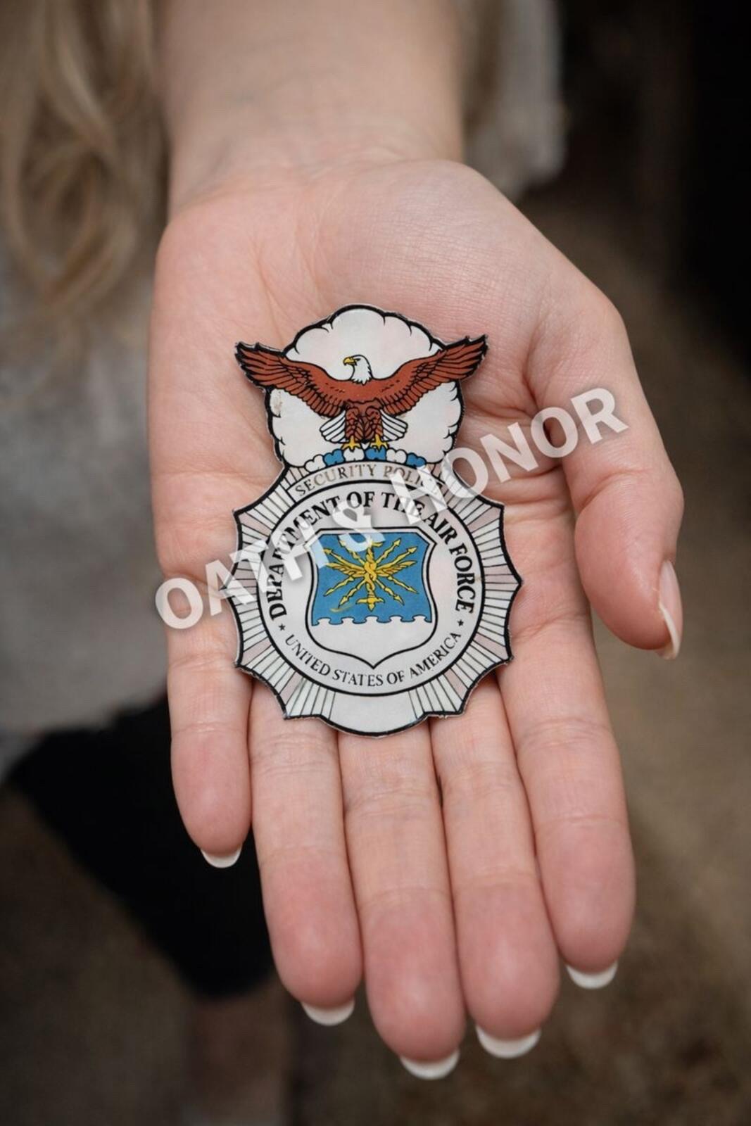 USAF Security Police Badge Decal – Military Tribute Sticker – view 3