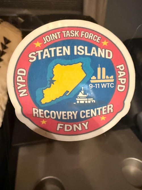 9/11 Joint Task Force Decal – NYPD FDNY PAPD – Inside Glass – view 2