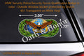 USAF Security Police Qualification Badge Decal – Full Color – product image