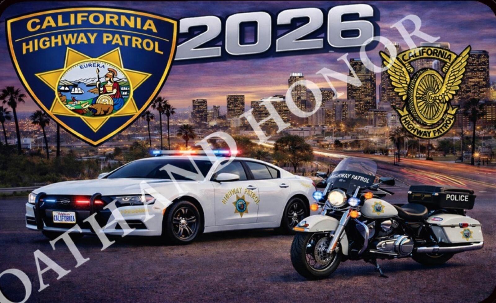 CHiPs California Highway Patrol Decal – 2026 – 3 x 2 in – product image