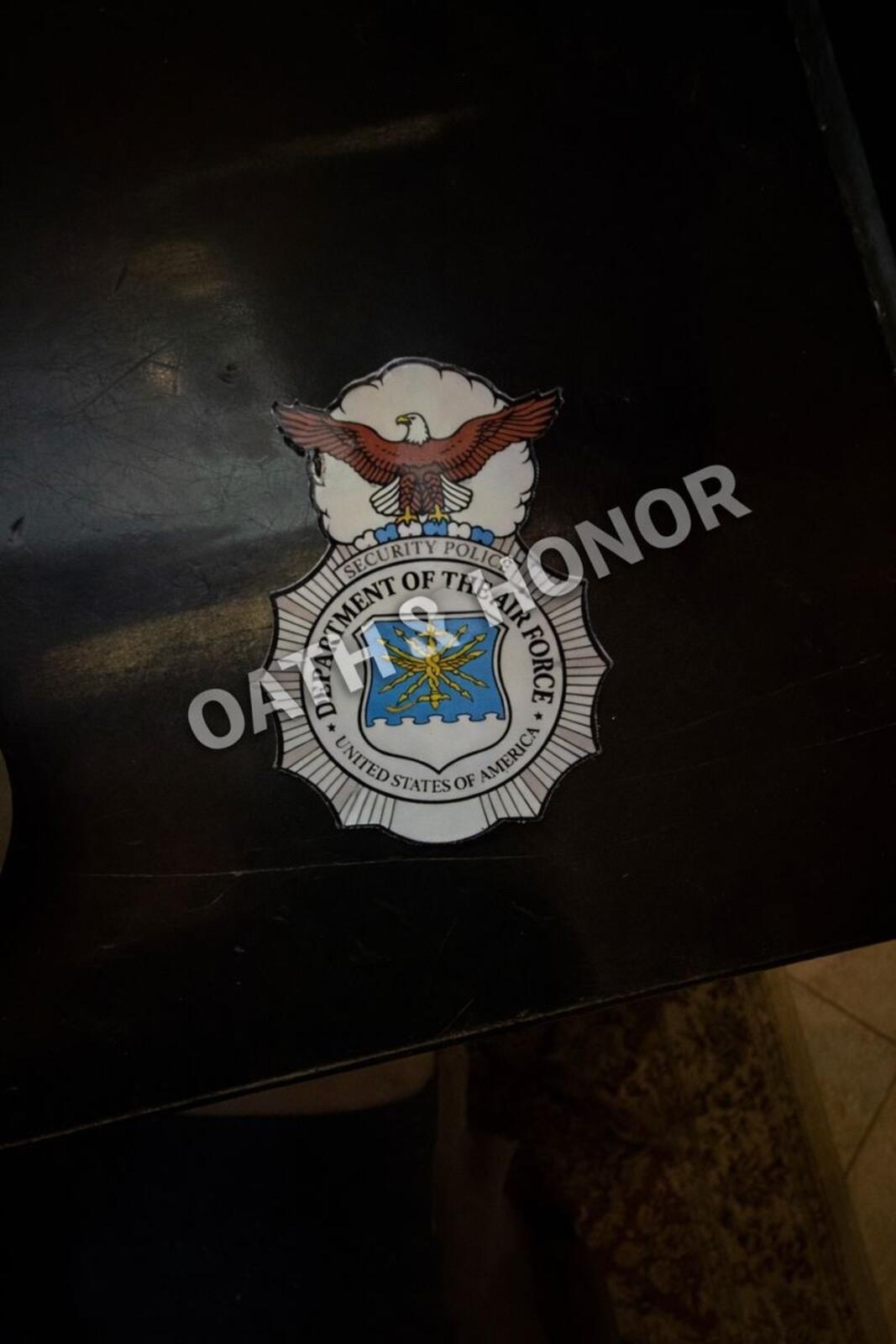 USAF Security Police Badge Magnet – Military Tribute Design – view 4