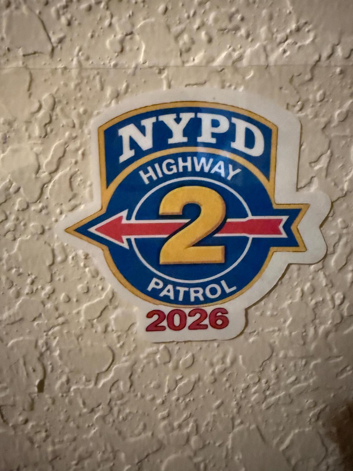 NYPD Highway Patrol 2 Brooklyn Decal – Inside Glass – 2026 – view 2
