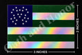 Reflective NYPD Tribute Flag Decal – Police Support Sticker – product image