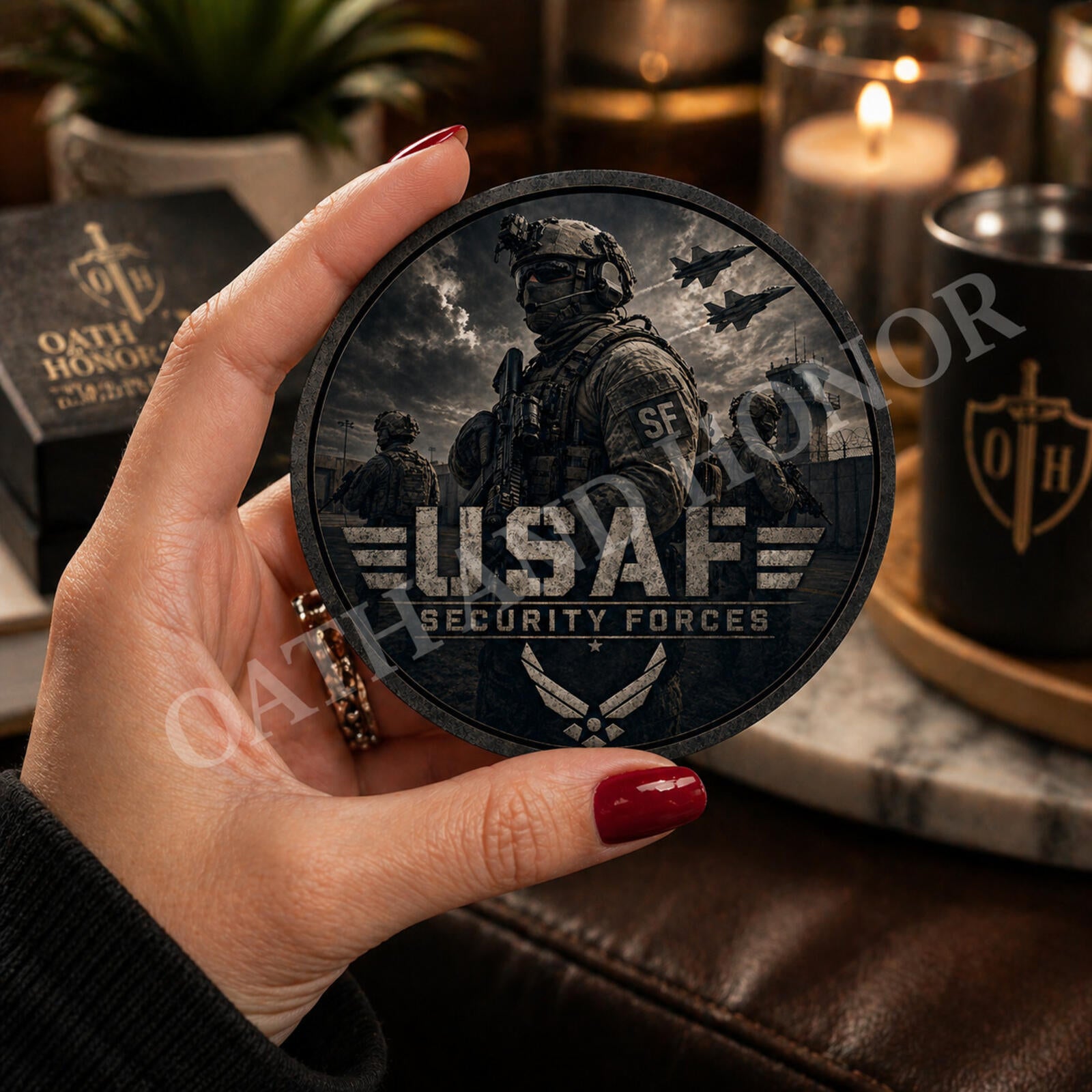 USAF Security Forces Decal – Military Tribute Sticker – 3 in – view 3